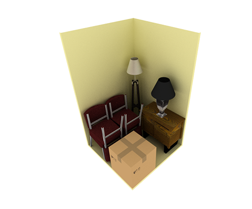 5 x 5 storage unit possible configuration