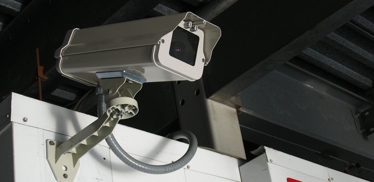 Surveillance camera at High Street Bridge Storage